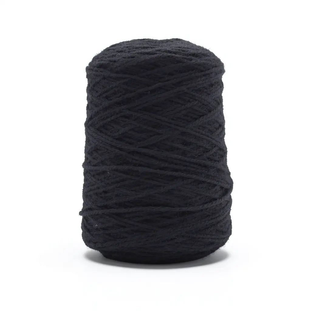Black 100% New Zealand Wool Tufting Yarn, 500g Cone