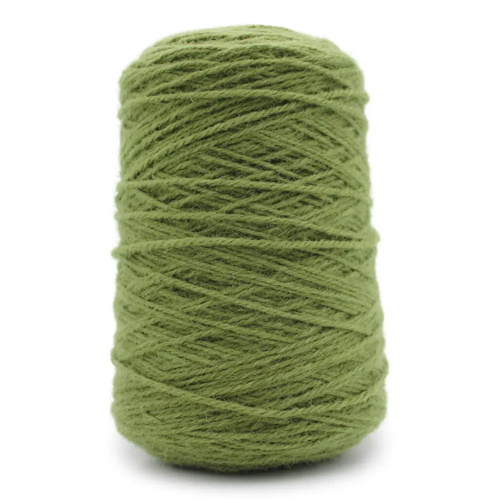Olive green 100% New Zealand Wool Tufting Yarn, 500g Cone