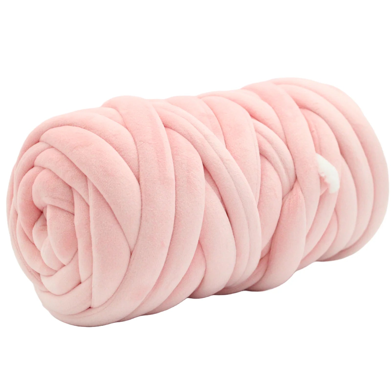 Pink Chunky Velvet Yarn for Arm Knitting | Giant Tube Yarn – Nuddeln