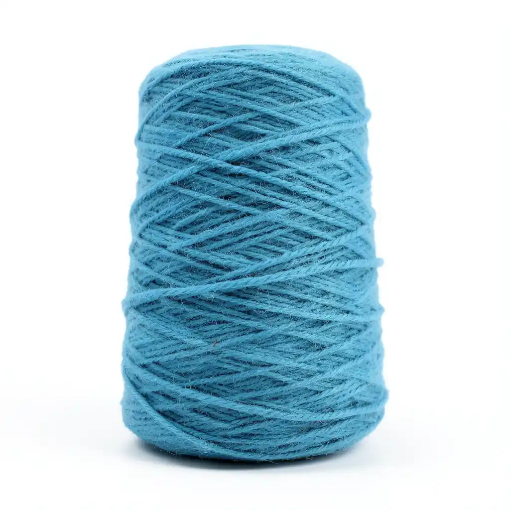 Turquoise 100% New Zealand Wool Tufting Yarn, 500g Cone