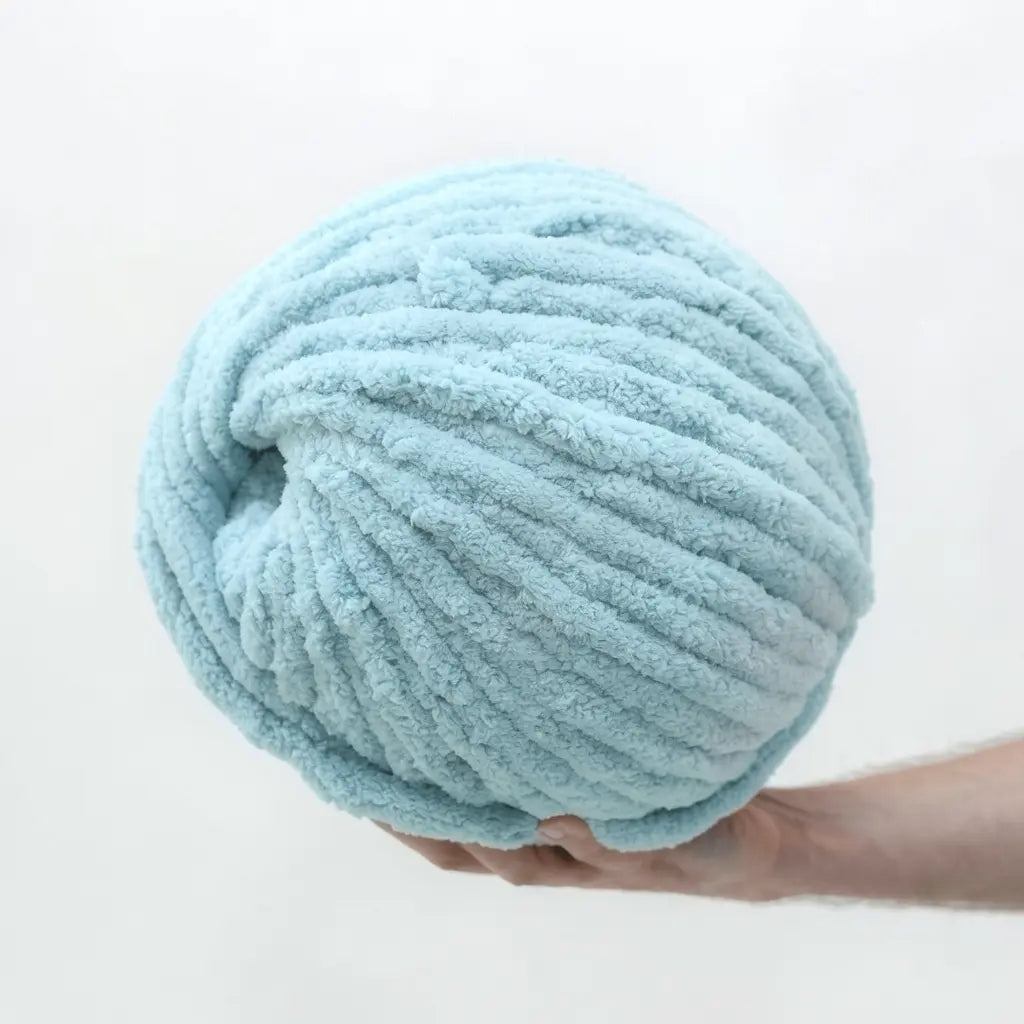 Baby Blue Chenille Yarn