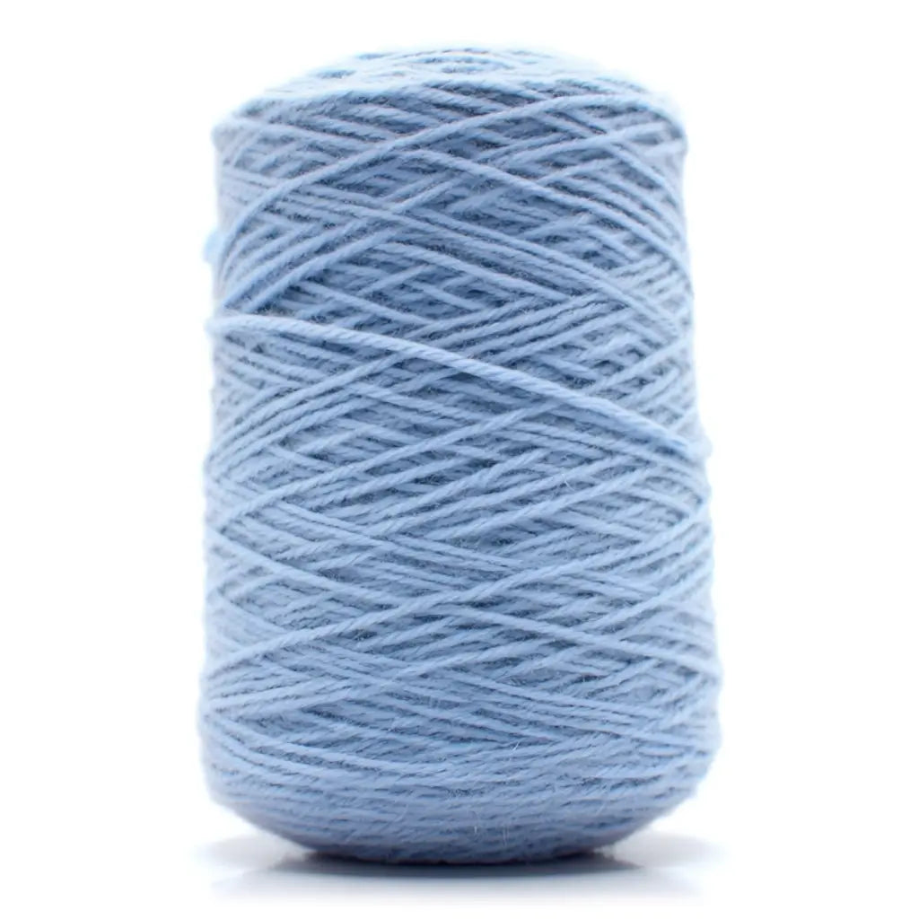 Baby blue 100% New Zealand Wool Tufting Yarn, 500g Cone
