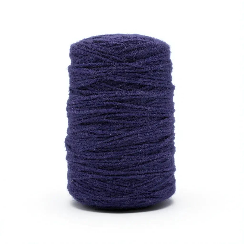 Dark Purple  100% New Zealand Wool Tufting Yarn, 500g Cone