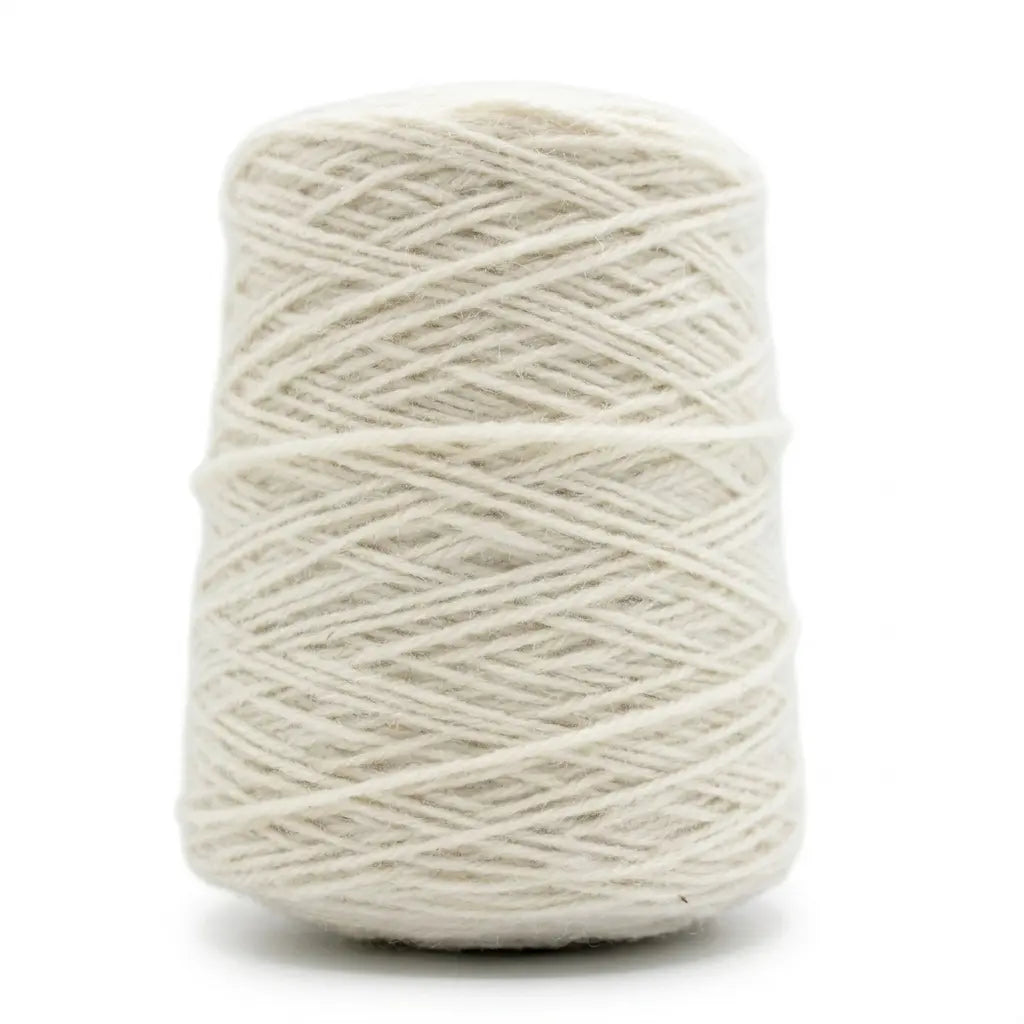 Off white  100% New Zealand Wool Tufting Yarn, 500g Cone